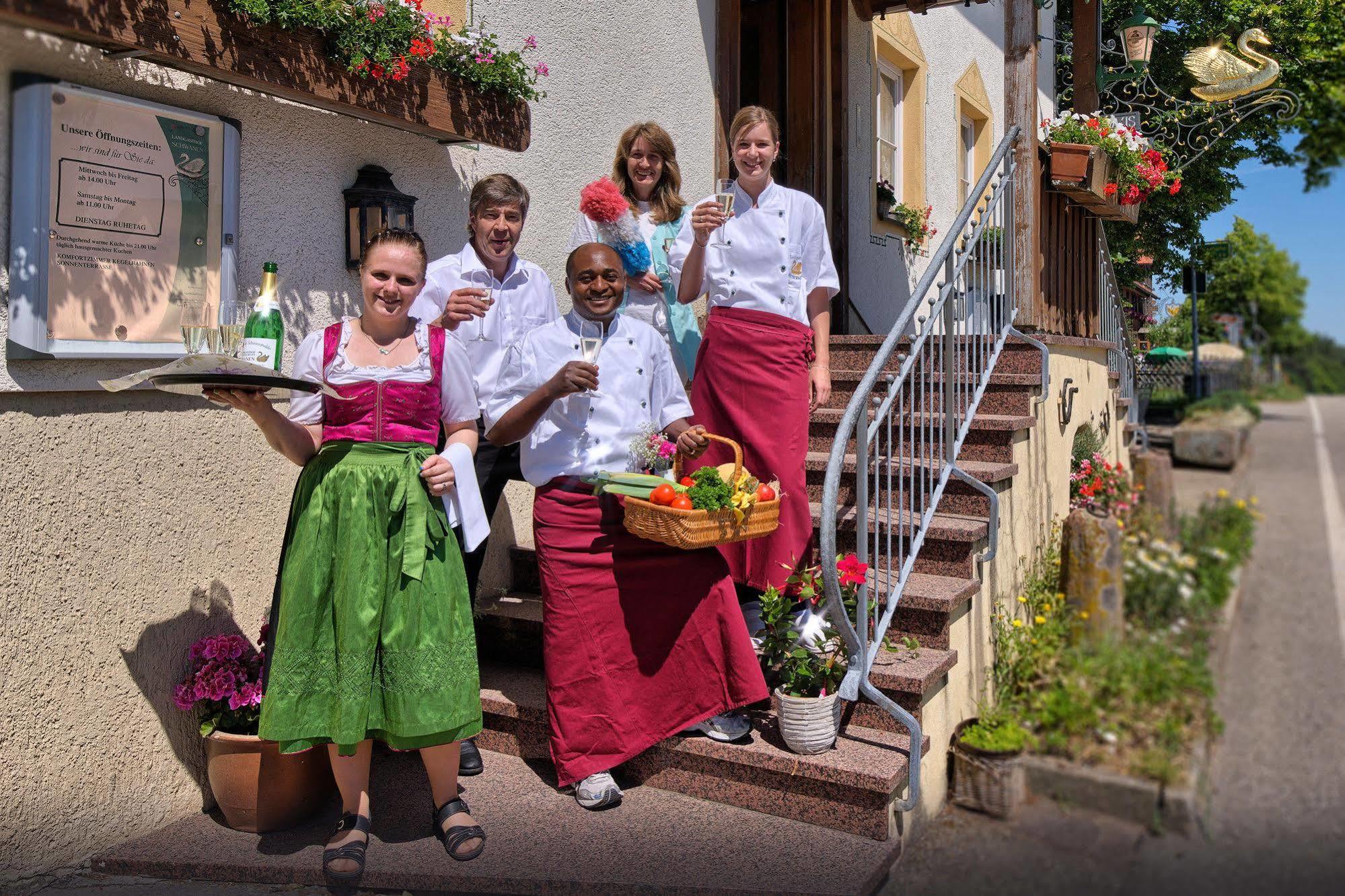 Landgasthof Zum Schwanen Hornberg Bagian luar foto